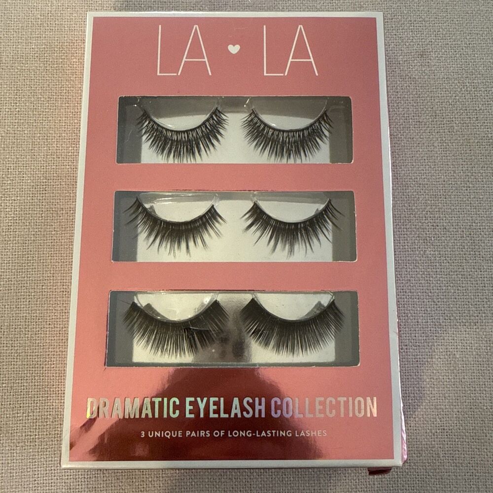 La La Dramatic Eyelash Collection Set Of 3, NEW NIB